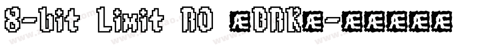 8-bit Limit RO (BRK)字体转换